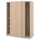 PAX / HASVIK Kleiderschrank, Eicheneff wlas/Eicheneff wlas, 150x66x201 cm