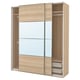PAX / MEHAMN/AULI Schrankkombination, Eicheneff wlas doppelseitig/Eicheneff wlas Spiegelglas, 200x66x236 cm
