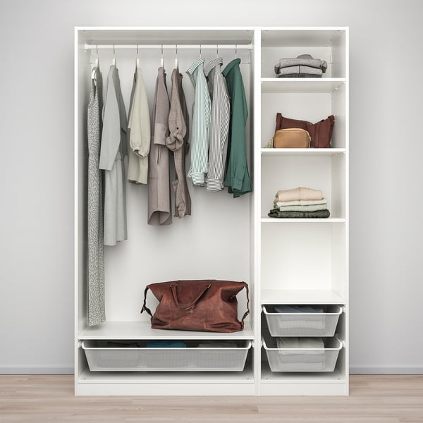 PAX Schrankkombination, weiß, 150x58x201 cm