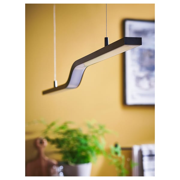 PILSKOTT LED-Hängeleuchte, smart schwarz, 97 cm