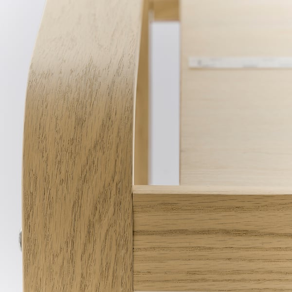 POÄNG Hocker, Eiche/Kelinge dunkelgelb
