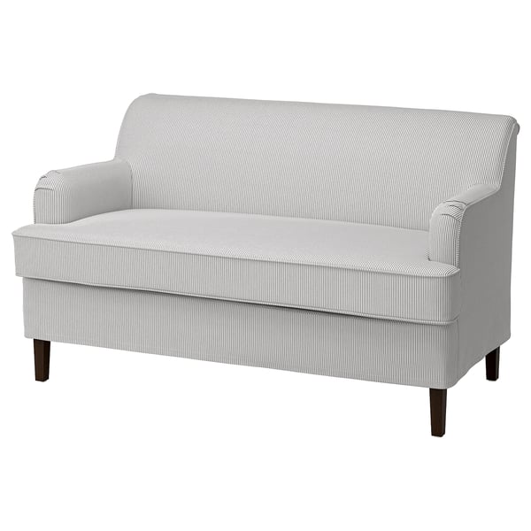 ROCKSJÖN 2er-Sofa, Klovsta grau/weiß