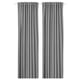 ROSENMANDEL 2 Gardinenschals (verdunk.), grau/mit Gardinenband, 135x300 cm