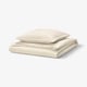 RUNDHAGTORN Bettwäsche-Set, 2-teilig, beige, 150x200/50x60 cm