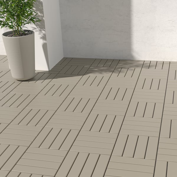 RUNNEN Bodenrost/außen, beige, 0.81 m²
