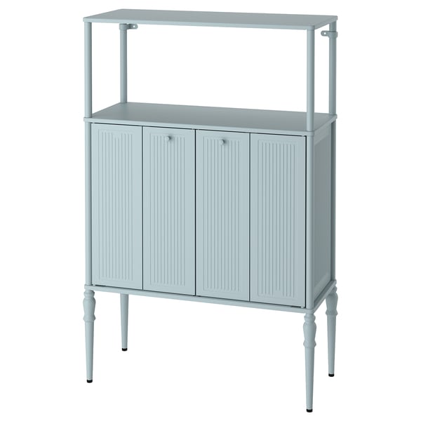 SÅGMÄSTARE Schrank, hell graublau, 83x36x128 cm
