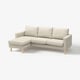 SALTSJÖBADEN 3er-Sofa mit Récamiere, Fridtuna hellbeige