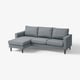 SALTSJÖBADEN 3er-Sofa mit Récamiere, Gunnared mittelgrau