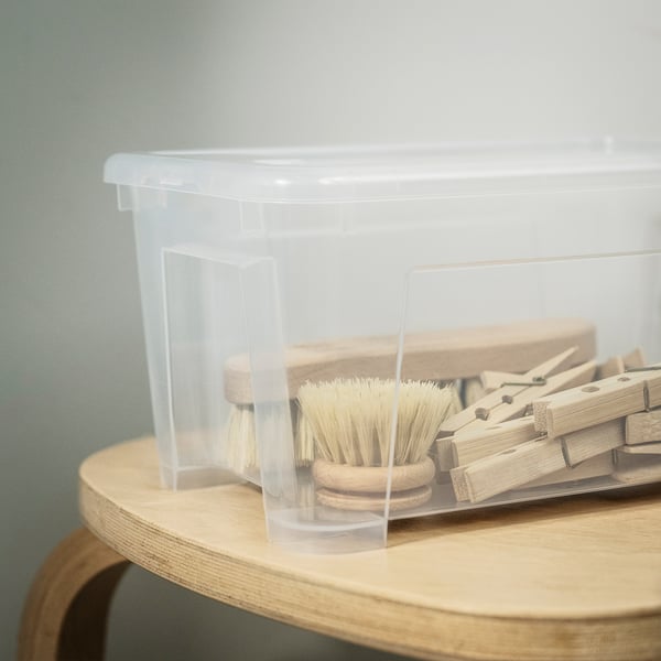SAMLA Box mit Deckel, transparent, 28x20x14 cm/5 l