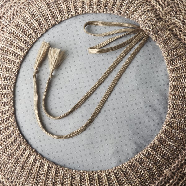 SANDARED Pouf, beige, 45 cm
