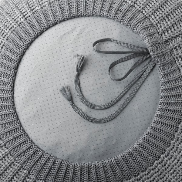 SANDARED Pouf, grau, 56 cm