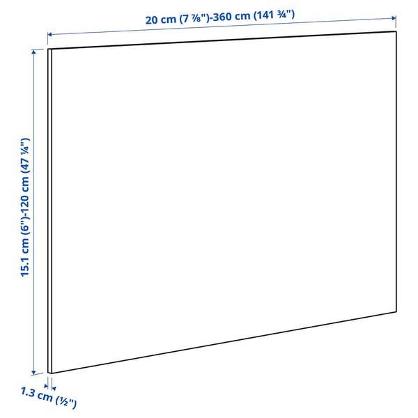SIBBARP Wandpaneel maßgefertigt, grau Terrazzomuster/Laminat, 1 m²x1.3 cm