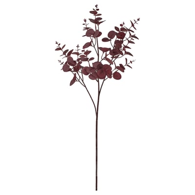 SMYCKA Kunstblatt, drinnen/draußen Eukalyptus/rot, 75 cm