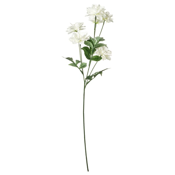 SMYCKA Kunstblume, drinnen/draußen Dahlie/weiß, 66 cm
