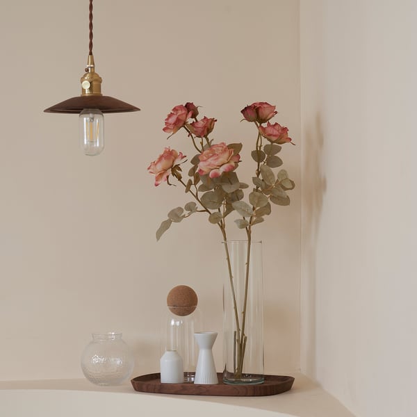 SMYCKA Kunstblume, drinnen/draußen/Rose goldbraun, 63 cm