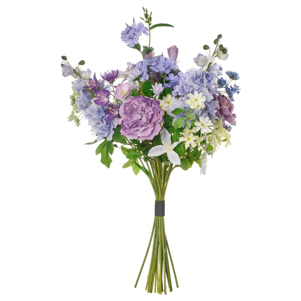 SMYCKA Kunstblumenstrauß, drinnen/draußen/blau/lila, 70 cm