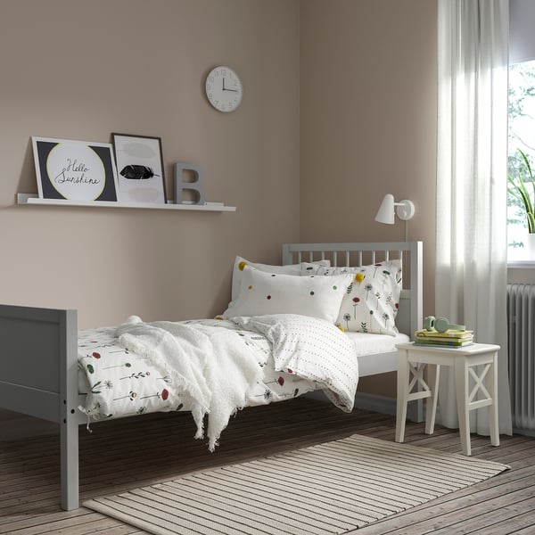 SMYGA Bettrahmen, hellgrau, 90x200 cm
