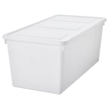 SOCKERBIT Box mit Deckel, weiß, 38x76x30 cm