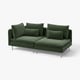 SÖDERHAMN 3er-Sofa, ohne Abschluss/Johanneshov dunkelgrün