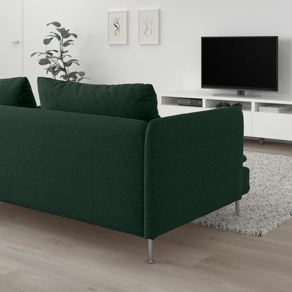 SÖDERHAMN 3er-Sofa, Tallmyra dunkelgrün