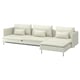 SÖDERHAMN 4er-Bettsofa, mit Récamiere/Gunnared beige