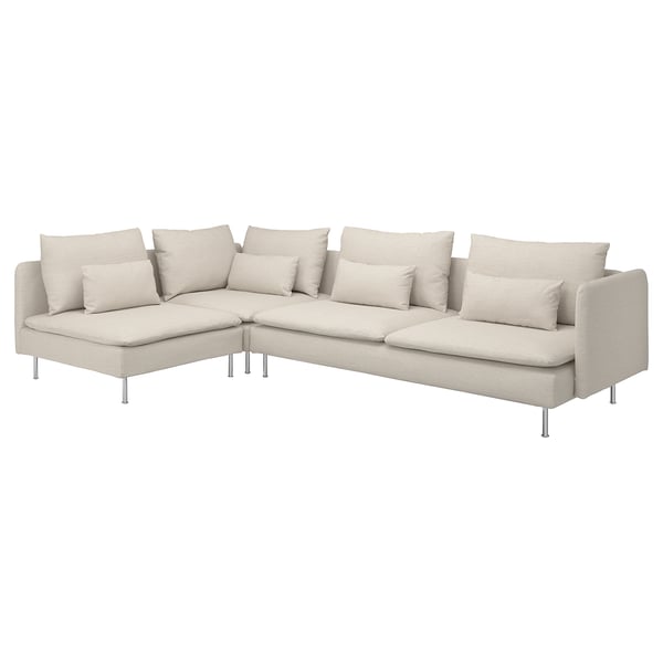 SÖDERHAMN Ecksofa 4-sitzig, ohne Abschluss/Gunnared beige
