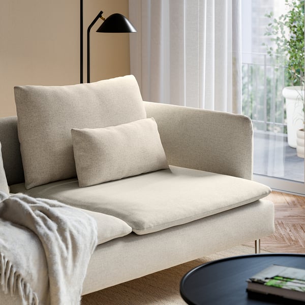 SÖDERHAMN Ecksofa 4-sitzig, ohne Abschluss/Gunnared beige