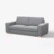 SÖRVALLEN 2er-Sofa, Lejde grau/schwarz