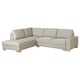 SÖRVALLEN 3er-Eckbettsofa, ohne Abschluss links/Viarp beige/braun