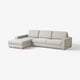 SÖRVALLEN 4er-Sofa, mit Récamiere links/Viarp beige/braun