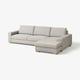 SÖRVALLEN 4er-Sofa, mit Récamiere rechts/Viarp beige/braun