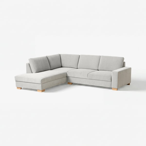 SÖRVALLEN Ecksofa 3-sitzig, ohne Abschluss links/Tallmyra schwarz/weiß