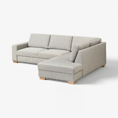 SÖRVALLEN Ecksofa 3-sitzig, ohne Abschluss rechts/Viarp beige/braun
