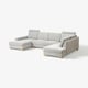 SÖRVALLEN Ecksofa 4-sitzig, mit Récamiere links/Tallmyra schwarz/weiß
