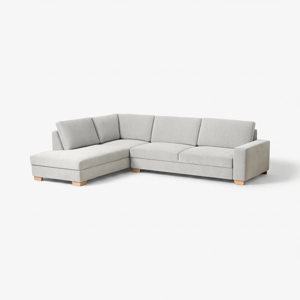 SÖRVALLEN Ecksofa 4-sitzig, ohne Abschluss links/Tallmyra schwarz/weiß