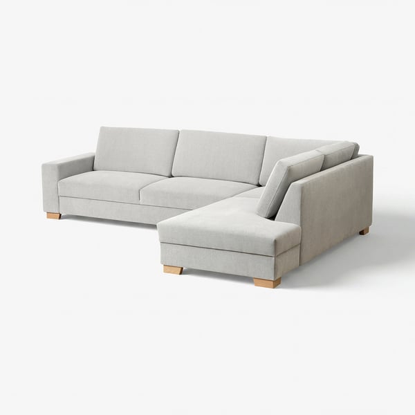 SÖRVALLEN Ecksofa 4-sitzig, ohne Abschluss rechts/Tallmyra schwarz/weiß