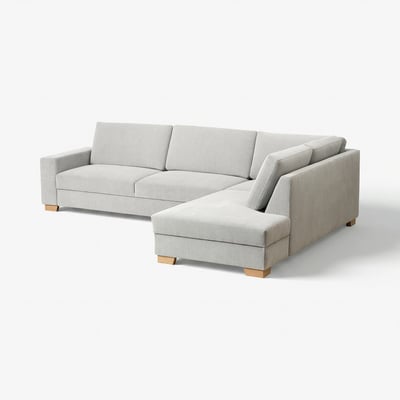 SÖRVALLEN Ecksofa 4-sitzig, ohne Abschluss rechts/Tallmyra schwarz/weiß