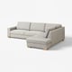 SÖRVALLEN Ecksofa 4-sitzig, ohne Abschluss rechts/Viarp beige/braun