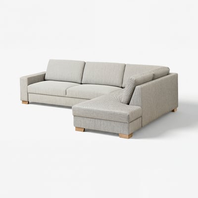 SÖRVALLEN Ecksofa 4-sitzig, ohne Abschluss rechts/Viarp beige/braun