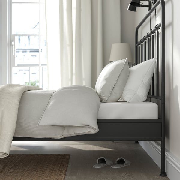 STJÄRNÖ Bettgestell, anthrazit, 180x200 cm