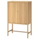 STOCKHOLM 2025 Schrank mit 2 Türen, Eichenfurnier, 80x40x126 cm