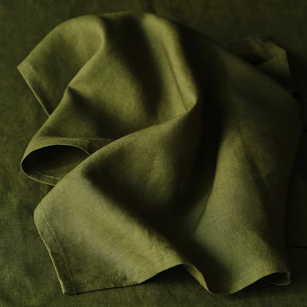 STOCKHOLM 2025 Serviette, dunkelgrün, 50x50 cm