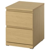 STORKLINTA Kommode mit 2 Schubladen, Eichenachbildung/2 Schubladen, 40x50x53 cm