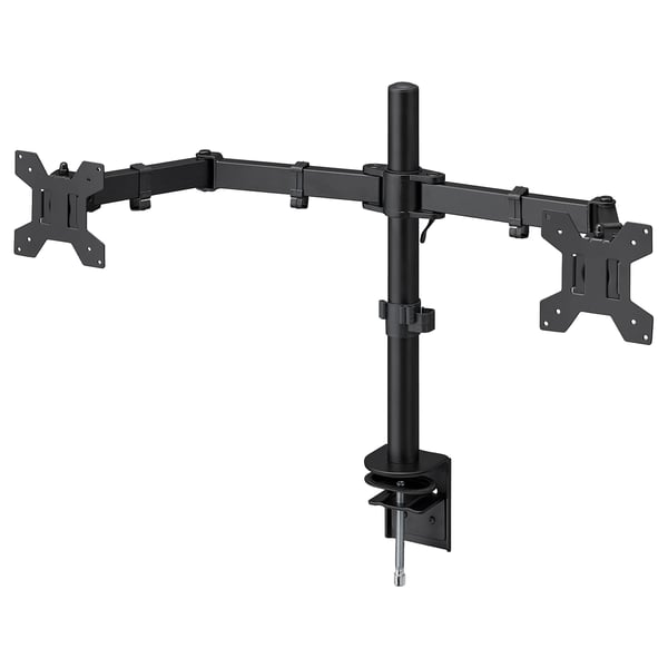 STUBBERGET Halter für 2 Bildschirme, schwarz