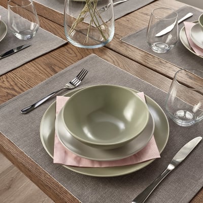 SVARTSENAP Tischset, grau, 35x45 cm