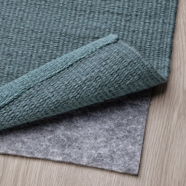 TIDTABELL Teppich flach gewebt, graublau, 170x240 cm