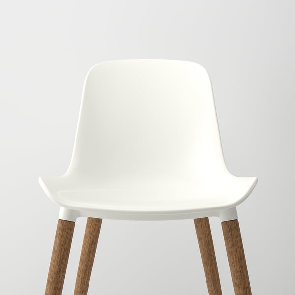 TONSTAD / GRÖNSTA Tisch und 4 Stühle, braun Eichenfurnier/weiß, 140/196x85 cm