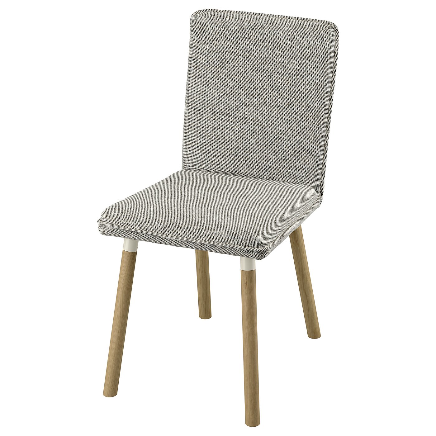 TONSTAD Stuhl, Viarp beige/braun/Eichenachbildung
