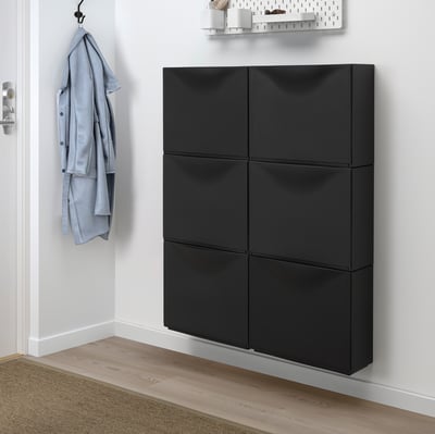 TRONES Aufbewahrung, schwarz, 52x18x39 cm