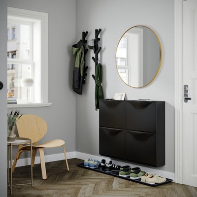 TRONES / BAGGMUCK Flur-Set, 6-tlg., schwarz/grau